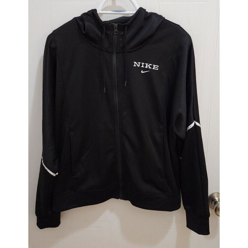 Nike Women's Sportswear Colorblock Full Zip Hoodie Black Size Small MSRP $90‎